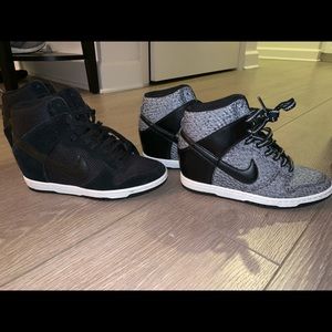 Two new Nike high tops